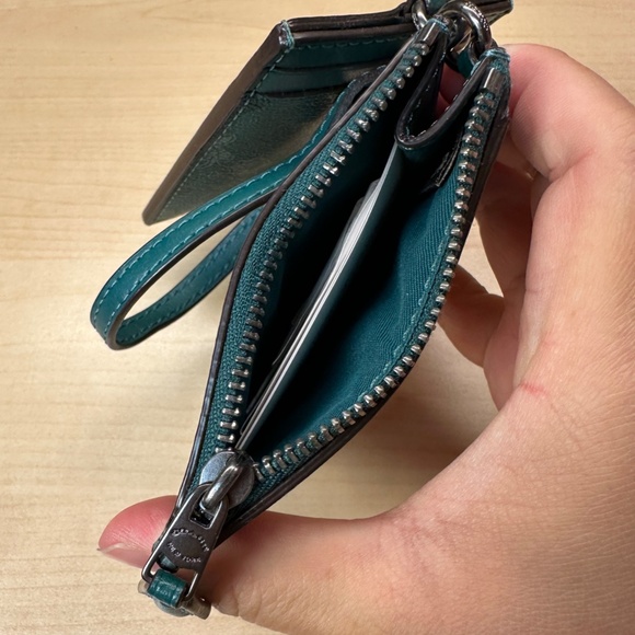 NWT! RARE! COACH LANYARD WALLET SET ID HOLDER HORSE AND CARRIAGE F79945 GREEN - Picture 7 of 10